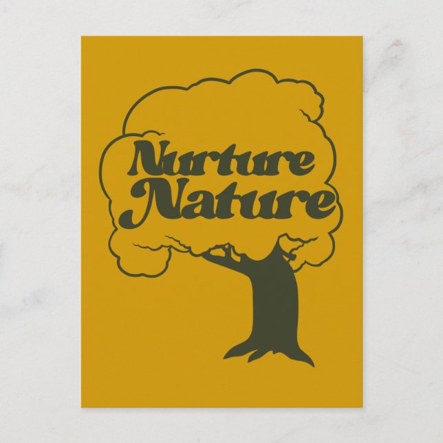 Carte Postale Culotte Nature Retro Arbre Hugger (Devant)