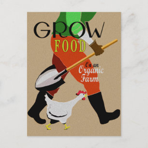 Carte Postale Cultiver des aliments