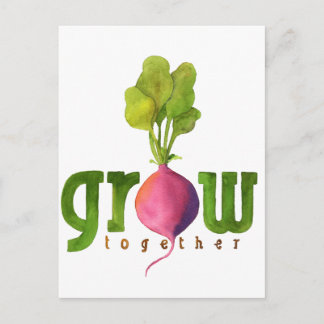 Carte Postale Cultiver ensemble Radish