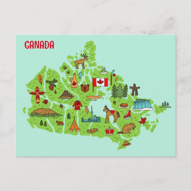 CARTE POSTALE CULTURE CANADIENNE (Devant)