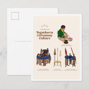 Carte Postale Culture de cérémonie de Yogyakarta Indonésie Voyag