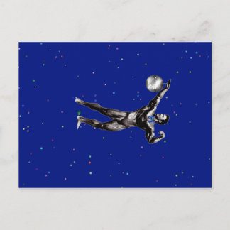 Carte Postale culturiste aime le disco