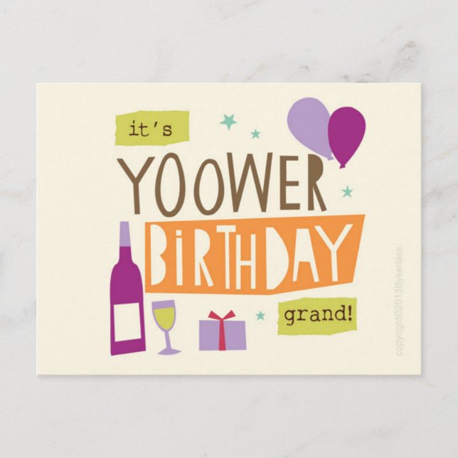 Carte postale Cumbrian Anniversaire (Devant)