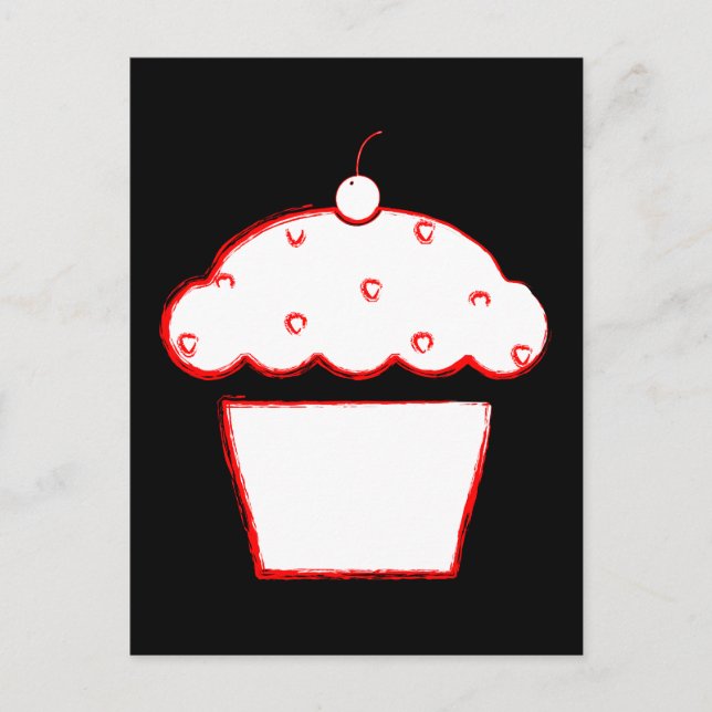 Carte Postale cupcake (Devant)