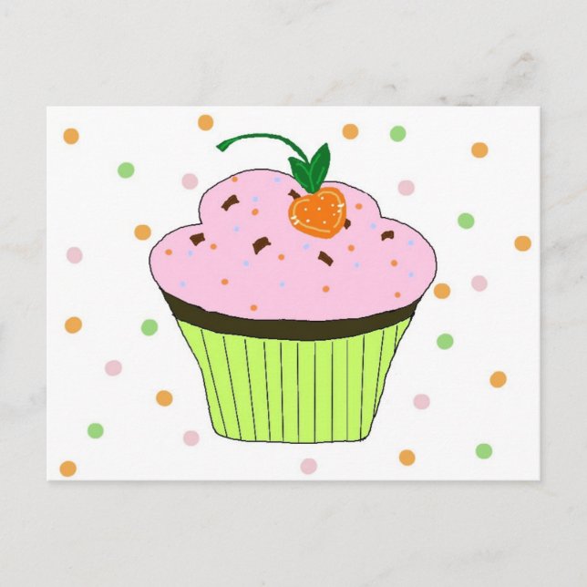 Carte Postale Cupcake (Devant)