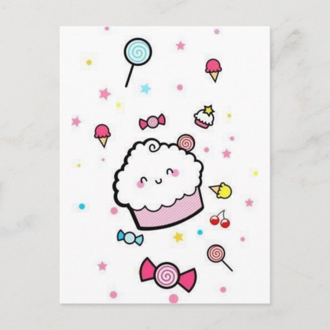 Carte Postale cupcake (Devant)