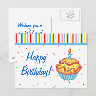 Carte postale Cupcake