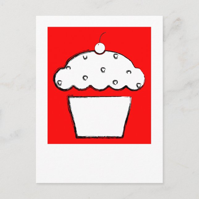 Carte Postale cupcake (Devant)