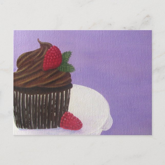 Carte postale Cupcake au Chocolat (Devant)