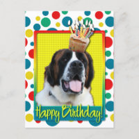 Cupcake d'anniversaire - Saint Bernard - Mae