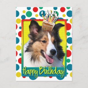 Carte Postale Cupcake d'anniversaire - Shelty