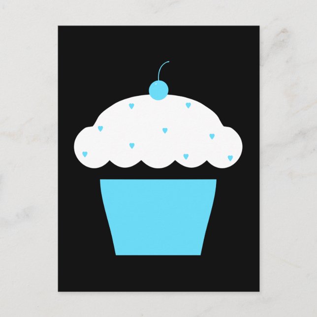 Carte Postale cupcake de cerise (Devant)