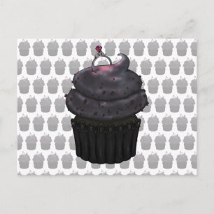 Carte Postale Cupcake Fiançailles doux