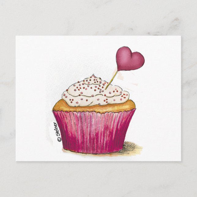 Carte Postale Cupcake - Jour le plus doux (Devant)