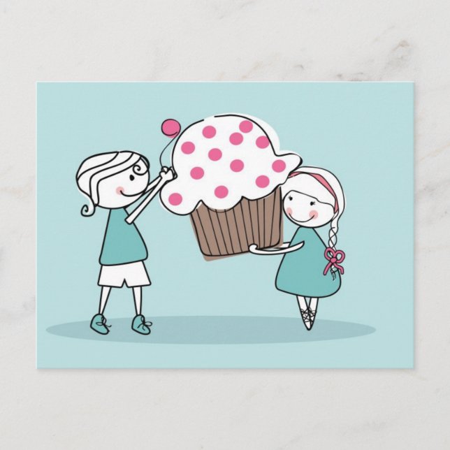Carte Postale Cupcake Love (Devant)