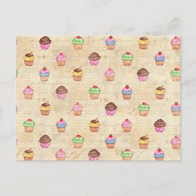 Carte Postale Cupcakes (Devant)