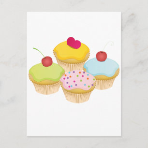 Carte Postale Cupcakes