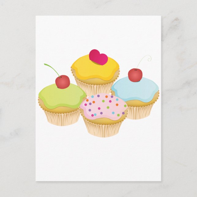 Carte Postale Cupcakes (Devant)