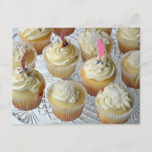 Carte Postale cupcakes à la vanille