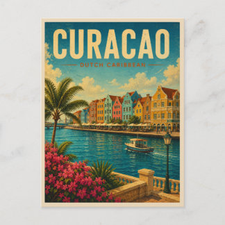 Carte Postale Curaçao Dutch Caribbean Vintage