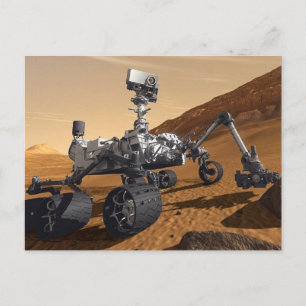 Carte Postale Curiosité Mars Rover, Mission spatiale planétaire,