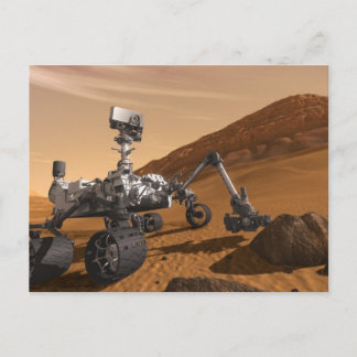 Carte Postale Curiosity : Le Rover de Mars