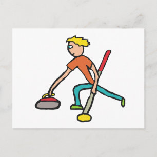 Carte Postale Curling