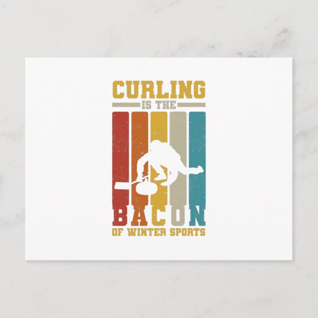 Carte Postale Curling players (Devant)