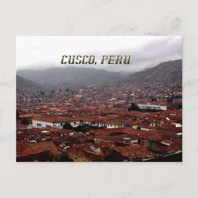 Carte Postale Cusco City Skyline Pérou (Devant)