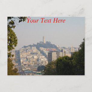 Carte Postale Customisable Coit Tower, San Fancisco, Californie