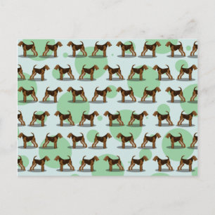 Carte Postale Cute Airedale Terrier Motif