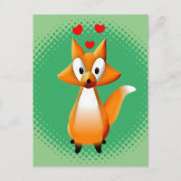 Cute animal caricature Fox