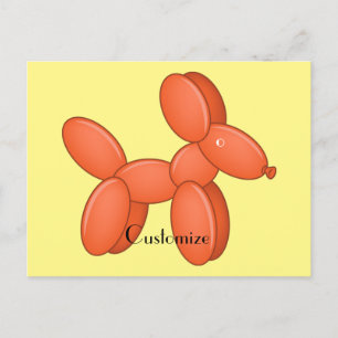 Carte Postale Cute Balloon Chien Thunder_Cove