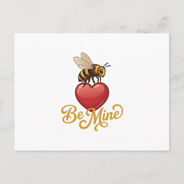 Carte Postale Cute Be Mine Honeycomb (Devant)