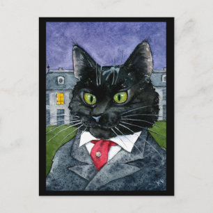 Carte postale Cute Black Cat Halloween