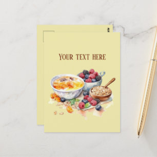 Carte Postale Cute Breakfast lovers ajouter du texte