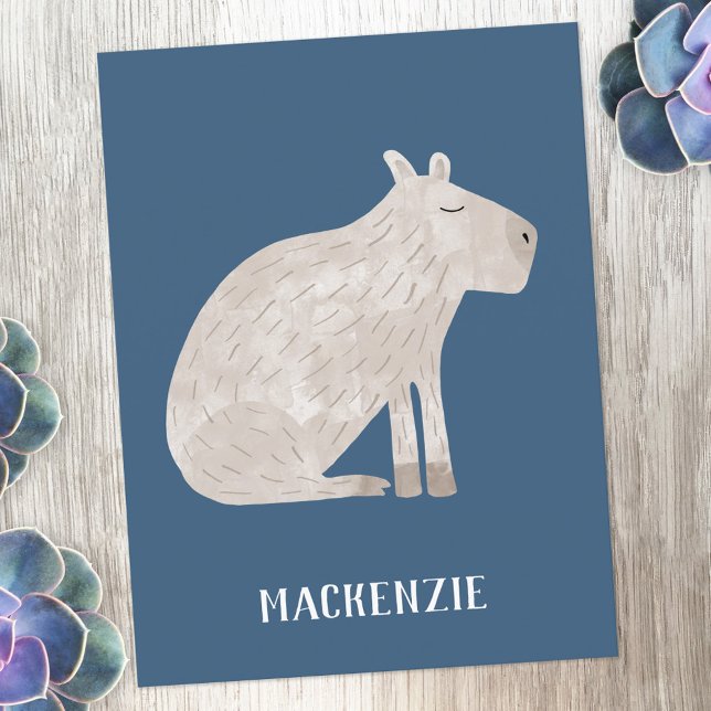 Carte Postale Cute Capybara Personnalisé (Créateur téléchargé)