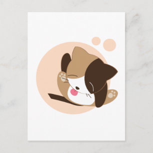 Carte Postale Cute chat