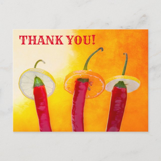 Carte Postale Cute Chili Peppers Hola Amigo Funny Personnalisabl (Devant)