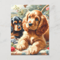 Cute Cocker Peinture Espagnole