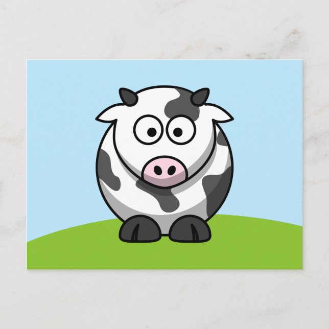 Carte postale Cute Cow (Devant)