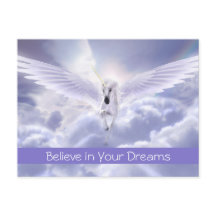 Cute Custom Text Magique Flying Unicorn Purple Clo