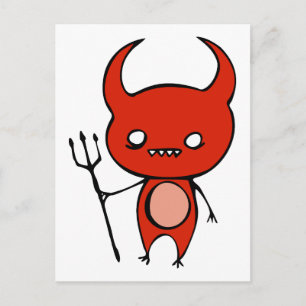 Carte Postale Cute Demon