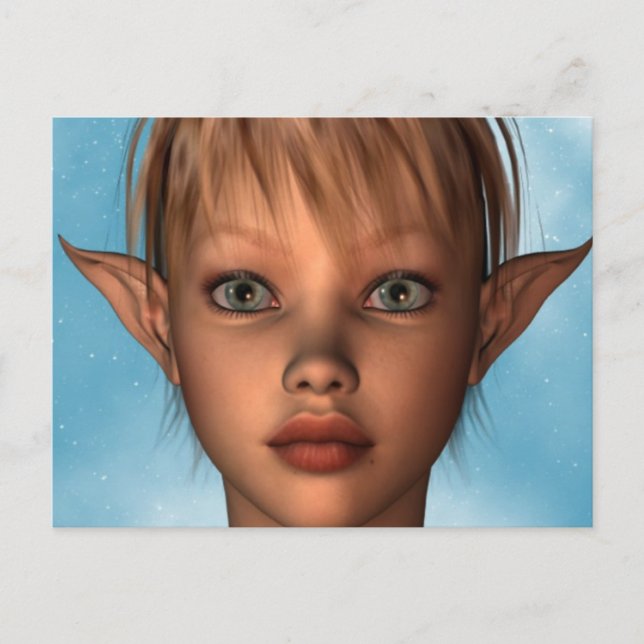 Carte Postale Cute Elf (Devant)