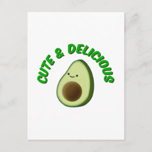 Carte Postale Cute Et Délicieux Avocado