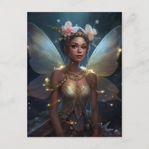 Carte Postale Cute Fairy Girl Imaginaire Art