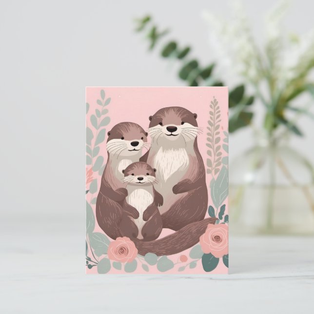 Carte Postale Cute Family (Debout devant)
