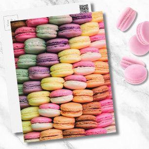 Carte Postale Cute French Macaron Cookies