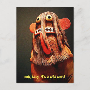 Carte Postale Cute Funny Kachina Face C’est une citation du mond