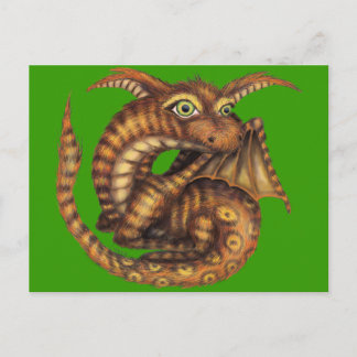 Carte Postale Cute Furry Dragon